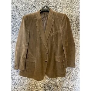 Vintage Sears The Men's Store Green /khaki Corduroy Sport Coat Blazer Jacket 50